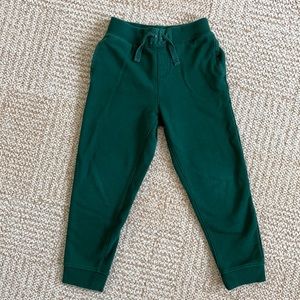 Janie and Jack Boys Green Joggers